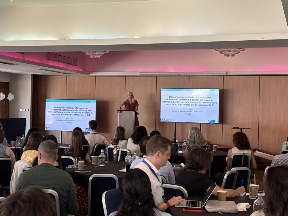 Heather Cross presenting at the BSI London Immunology Group Diversity in Immunology meeting